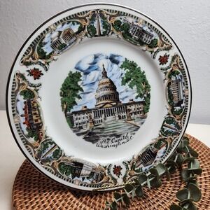 Vintage US Capitol Washington DC Souvenir Collectors‎ Plate